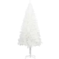 vidaXL Decor* Artificial Christmas Tree Lifelike Needles White 4 Ft