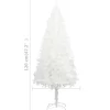 vidaXL Decor* Artificial Christmas Tree Lifelike Needles White 4 Ft