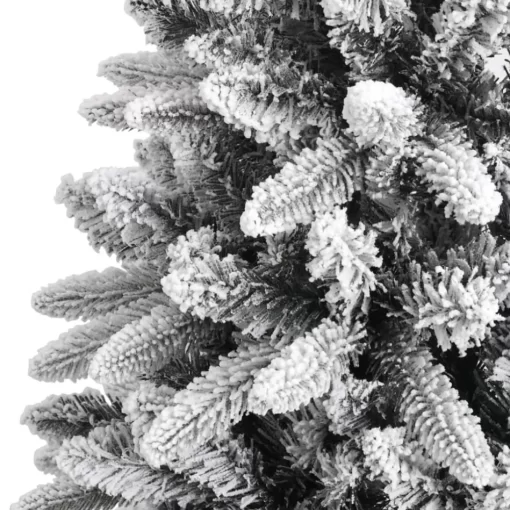 vidaXL Decor* Artificial Christmas Tree With Flocked Snow 47.2" Pvc&Pe