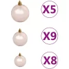 vidaXL Decor* Artificial Christmas Tree With Leds&Ball Set&Pine Cones 59.1