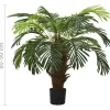 vidaXL Decor* Artificial Cycas Palm With Pot 35.4