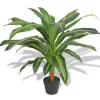 vidaXL Decor* Artificial Dracaena Plant With Pot 35.4