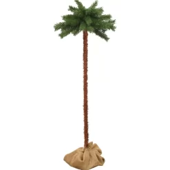 vidaXL Decor* Artificial Palm Tree With Leds 47.2"