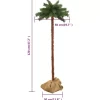 vidaXL Decor* Artificial Palm Tree With Leds 47.2