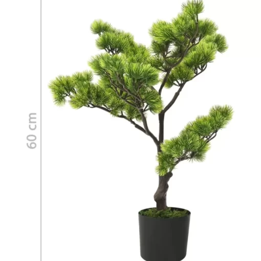 vidaXL Decor* Artificial Pinus Bonsai With Pot 23.6" Green