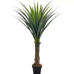 vidaXL Decor* Artificial Plant Yucca Tree With Pot Green 57.1"