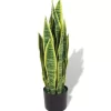 vidaXL Decor* Artificial Sansevieria Plant With Pot 25.6