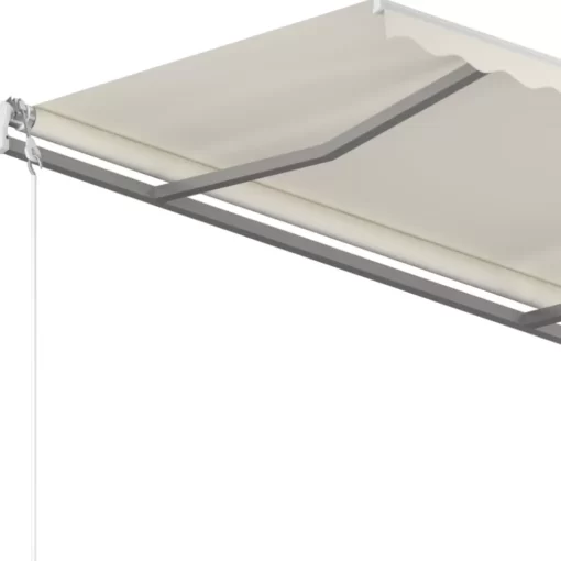 vidaXL Lawn & Garden* Automatic Retractable Awning 118.1"X98.4" Cream