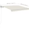 vidaXL Lawn & Garden* Automatic Retractable Awning 118.1