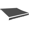 vidaXL Lawn & Garden* Awning Top Sunshade Canvas Anthracite 118.1