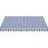 vidaXL Lawn & Garden* Awning Top Sunshade Canvas Blue & White 118.1