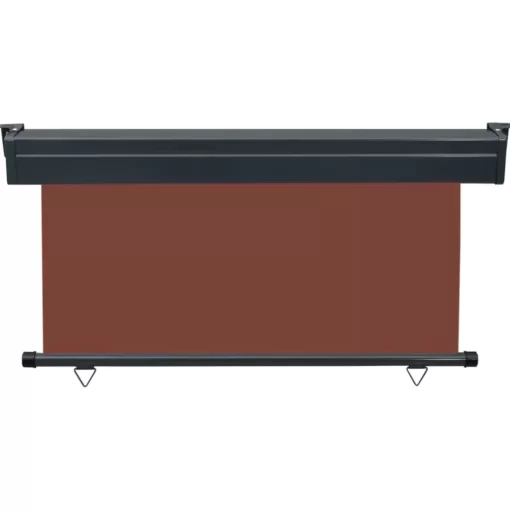 vidaXL Lawn & Garden* Balcony Side Awning 55.1"X98.4" Brown