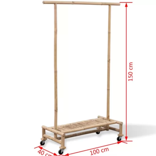 vidaXL Household Supplies* Bamboo Clothes Rack