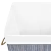 vidaXL Household Supplies* Bamboo Laundry Basket With Single Section Gray