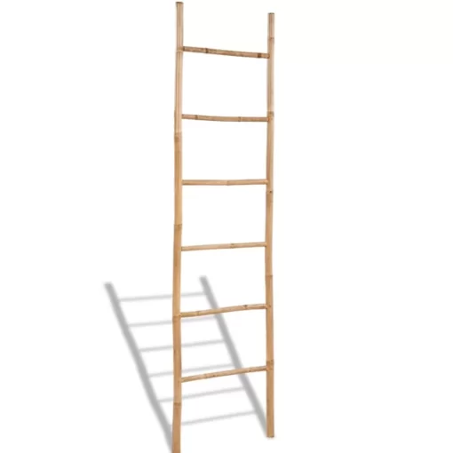 vidaXL Bathroom Accessories* Bamboo Towel Ladder With 6 Rungs