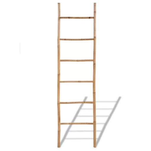 vidaXL Bathroom Accessories* Bamboo Towel Ladder With 6 Rungs