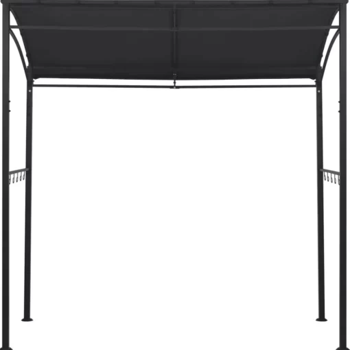 vidaXL Lawn & Garden* Bbq Gazebo 84.6"X59.1"X86.6" Anthracite Steel