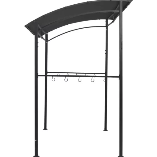 vidaXL Lawn & Garden* Bbq Gazebo 84.6"X59.1"X86.6" Anthracite Steel