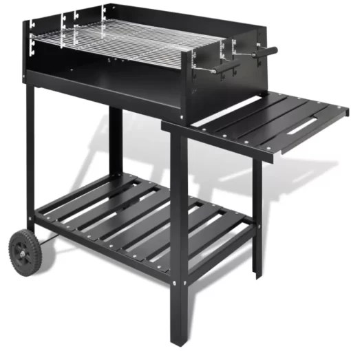 vidaXL Kitchen & Dining* Bbq Stand Charcoal Barbecue 2 Wheels