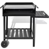 vidaXL Kitchen & Dining* Bbq Stand Charcoal Barbecue 2 Wheels