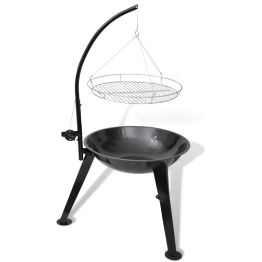 vidaXL Kitchen & Dining* Bbq Stand Charcoal Barbecue Hang Round