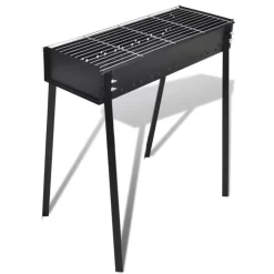 vidaXL Kitchen & Dining* Bbq Stand Charcoal Barbecue Square 30" X 11"