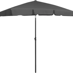 vidaXL Lawn & Garden* Beach Umbrella Anthracite 70.9"X47.2"