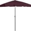 vidaXL Lawn & Garden* Beach Umbrella Bordeaux Red 70.9