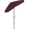 vidaXL Lawn & Garden* Beach Umbrella Bordeaux Red 70.9