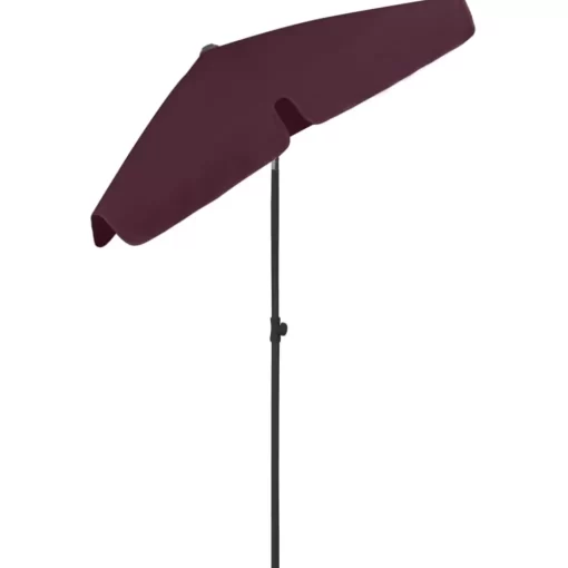 vidaXL Lawn & Garden* Beach Umbrella Bordeaux Red 70.9"X47.2"