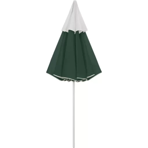 vidaXL Lawn & Garden* Beach Umbrella Green 118.1"