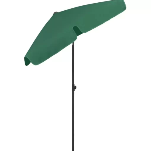 vidaXL Lawn & Garden* Beach Umbrella Green 70.9"X47.2"