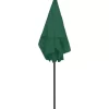 vidaXL Lawn & Garden* Beach Umbrella Green 70.9