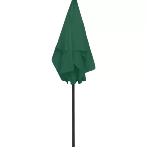 vidaXL Lawn & Garden* Beach Umbrella Green 70.9"X47.2"