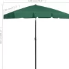 vidaXL Lawn & Garden* Beach Umbrella Green 70.9