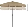 vidaXL Lawn & Garden* Beach Umbrella Taupe 70.9