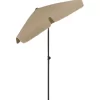 vidaXL Lawn & Garden* Beach Umbrella Taupe 70.9