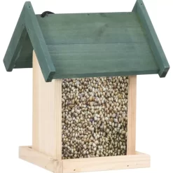 vidaXL Decor* Bird Feeders 4 Pcs Firwood