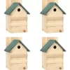 vidaXL Decor* Bird Houses 4 Pcs 9.1