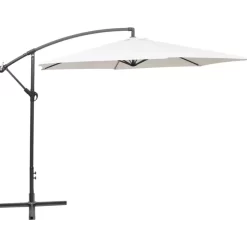 vidaXL Lawn & Garden* Cantilever Umbrella 118.1" Sand White