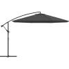 vidaXL Lawn & Garden* Cantilever Umbrella With Aluminum Pole 137.8