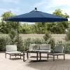 vidaXL Lawn & Garden* Cantilever Umbrella With Led Lights Azure Blue 137.8