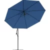 vidaXL Lawn & Garden* Cantilever Umbrella With Led Lights Azure Blue 137.8