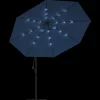 vidaXL Lawn & Garden* Cantilever Umbrella With Led Lights Azure Blue 137.8