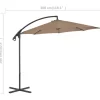 vidaXL Lawn & Garden* Cantilever Umbrella With Steel Pole 118.1