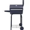 vidaXL Kitchen & Dining* Charcoal Bbq Grill Smoker With Bottom Shelf Black