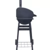 vidaXL Kitchen & Dining* Charcoal Bbq Grill Smoker With Bottom Shelf Black