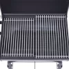 vidaXL Kitchen & Dining* Charcoal Bbq Grill Smoker With Bottom Shelf Black