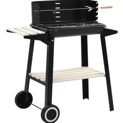 vidaXL Kitchen & Dining* Charcoal Bbq Stand With Wheels