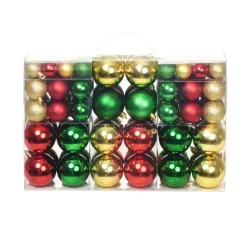 vidaXL Decor* Christmas Balls 100 Pcs Red/Gold/Green